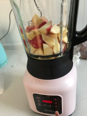 %title插图%num 美的(Midea)破壁机家用破壁料理机 榨汁机辅食机 可预约豆浆机果汁机PB12Easy217B(粉色)